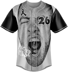 Mac Miller Forever - Baseball Jersey Mac Miller Rip Baseball Jersey Png