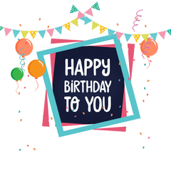 Happy Birthday Png Hd - Transparent Background Happy Birthday Png