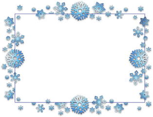 Card Xmas Christmas Snow Flak - Transparent Background Snowflake Frame Png