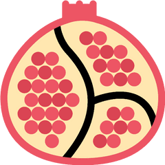 Pomegranate Vector Svg Icon - Dot Png