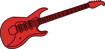 Guitar Vector Electric Red Free Transparent Image HD - Free PNG