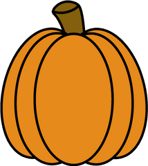 Pumpkin Clipart - Transparent Pumpkin Outline Png