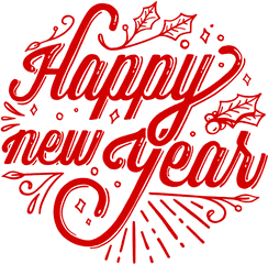 Hd New Year Typography Png Image - Happy New Year Logo