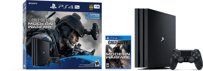 Playstation Console Games - Ps4 Pro Call Of Duty Modern Warfare Png