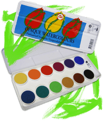 Talens Opaque 24 Pan Watercolor Set In 2020 - De Acuarelas Png