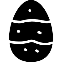 Decorative Easter Black Egg Free Transparent Image HD - Free PNG