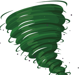 Tornado Download Storm - Green Tornado Png Download 1000 Tornado Cartoon