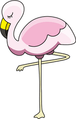 Flamingo Clipart Png - Cute Baby Cartoon Flamingoes