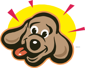 Bright Dog Face Clipart Png - Happy Dog Clipart Png