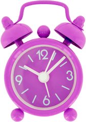 Png Mini Tiandi - Purple Alarm Clock Png