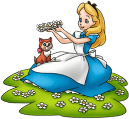 Aliceu0027s Adventures In Wonderland Sticker - Youtube Png Transparent Alice In Wonderland Stickers