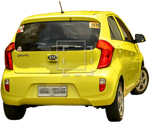 Architecture Entourage Png Car - Small Yellow Kia Car