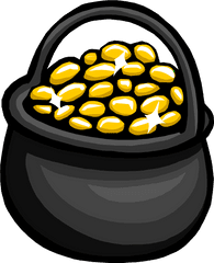 Pot Ogold - Cartoon Pot Of Gold Png