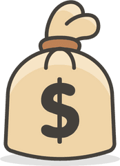 717 - Cartoon Money Bag Png