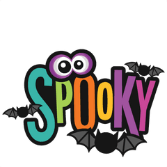 Spooky Clipart Title Svg Scrapbook - Illustration Png