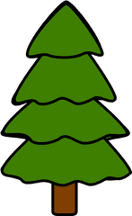 Fir Tree Clipart Free Download - Cartoon Pine Tree Clipart Png