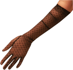 Chloe Lace Glove Gloves Black - Lace Gloves Png