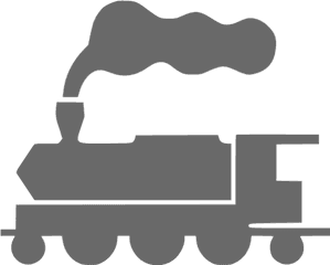 Dim Gray Train 5 Icon - Industrial Revolution Digital Revolution Png