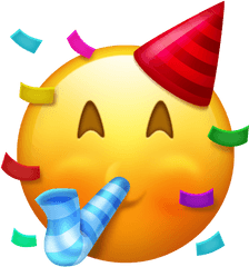 Celebration Emoji - Emoji Partyhut Png