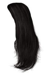 Download - Transparent Background Straight Black Hair Png