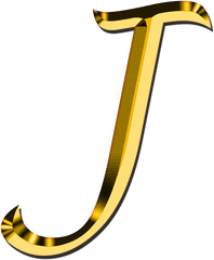 J Letter Png Transparent Images - Letter J Gold Png