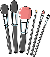 Cosmetic Vector Makeup Brush - Makeup Brushes Clipart Png