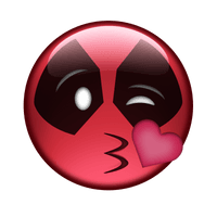 Pink Youtube Deadpool Skull Emoji PNG Image High Quality