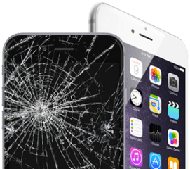 Iphone 6 Broken Screen Close Up - Apple Iphone 6 Plus Pantalla Estrellada Iphone 7 Png