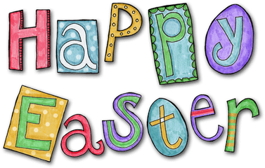 Download - Happy Easter Word Art Png