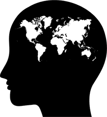 Silhouette World Map Png - World Map In Head