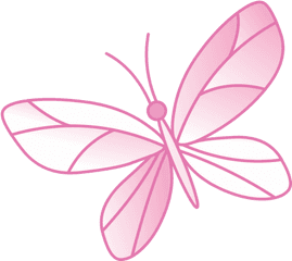 Pink Butterfly Sticker - Girly Png