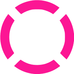 Deep Pink Circle Dashed 4 Icon - Free Deep Pink Shape Icons Circle Line Transparent Gif Png