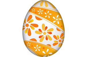 Orange Egg Easter Picture Free PNG HQ