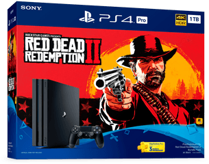 Red Dead Redemption 2 Bundle - Ps4 Pro Red Dead Bundle Png