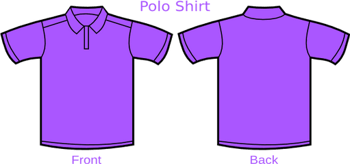 Violet Polo Shirt Clip Art Transparent PNG