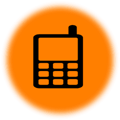 12 Orange Phone Icon Images - Yellow Phone Icon Red Phone Orange Mobile Phone For Cv Png
