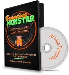 Monster 20 Premium Psd Logo Templates - Cd Png