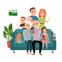 Human Family Father Couch Behavior Toddler - Free PNG