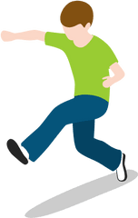 Kid Boy Running Jump Jumping People Person Free Icon - Child Png