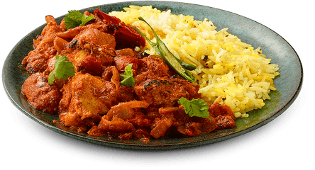 Download Chicken Jalfrezi - Rice And Curry Png