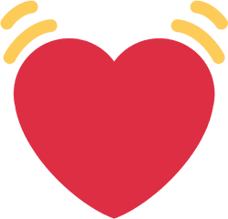 Heart Png Images Outline Emoji Pink A 1195044 - Png Twitter Heart Emoji Png