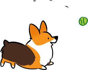 Corgi Cartoon Png Transparent - Cartoon Corgi Transparent Background