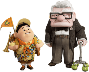 Carl And Russell Transparent Png - Carl Fredricksen Y Russell