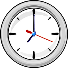 Clipart Uhr 5 Station - Clock Clip Art Png