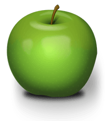 Photorealistic Green Apple Clipart - Granny Smith Apple Clipart Png