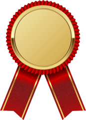 Medal Gold Ribbon Red Png Image