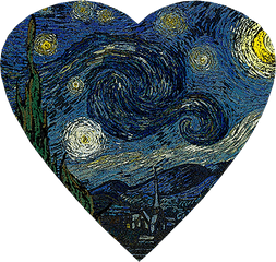 The Starry Night Heart - The Starry Night Png