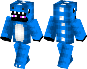 Dino Enderman - Slime Minecraft Pe Skin Png