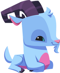 Download Goat Sitting Blue - Goat Animal Jam Transparent Png