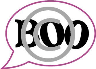 Boo Text Bubble - Circle Png